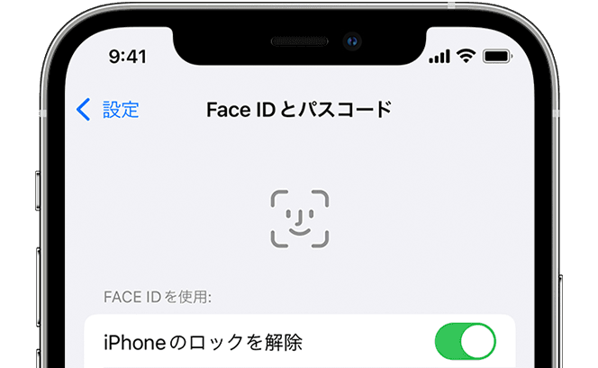 iPhoneのFace ID