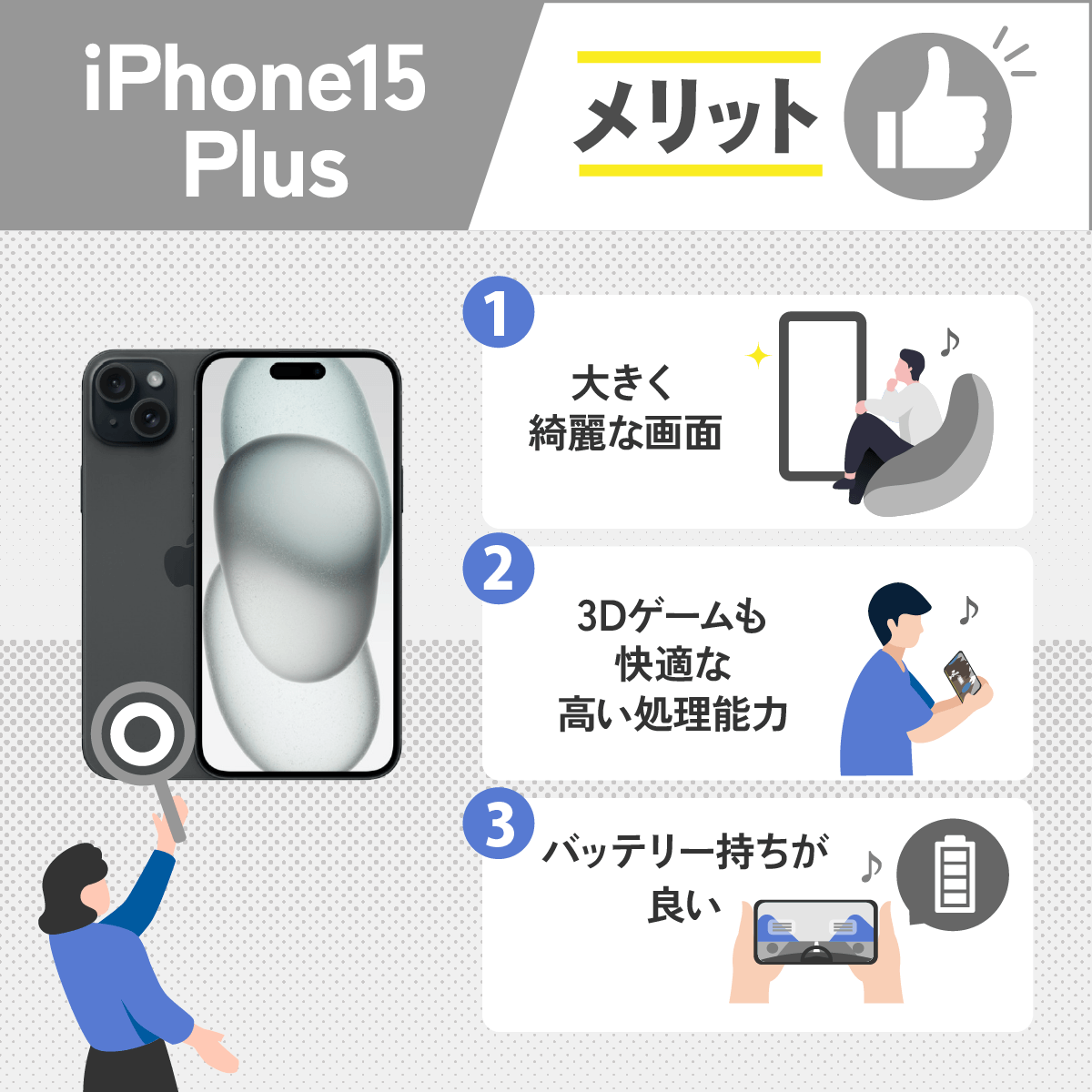 iPhone15 Plusのメリット